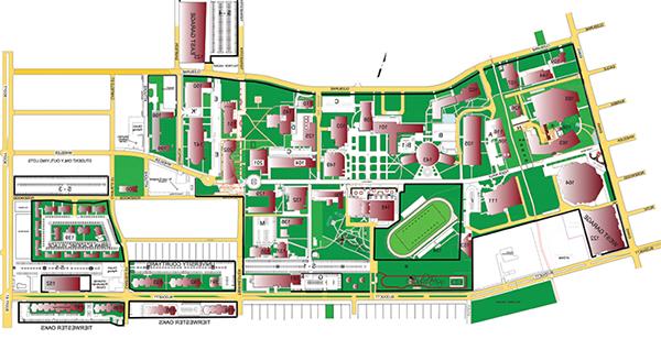 德克萨斯南方大学 校园地图